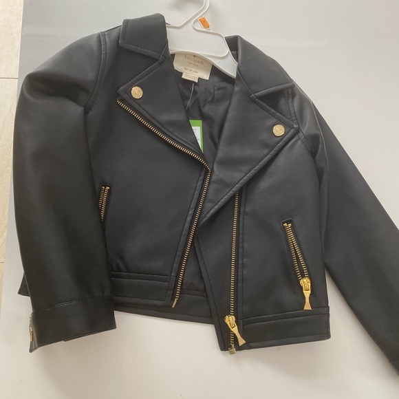 Kate Spade leather jacket 5T - Picture 1 of 4
